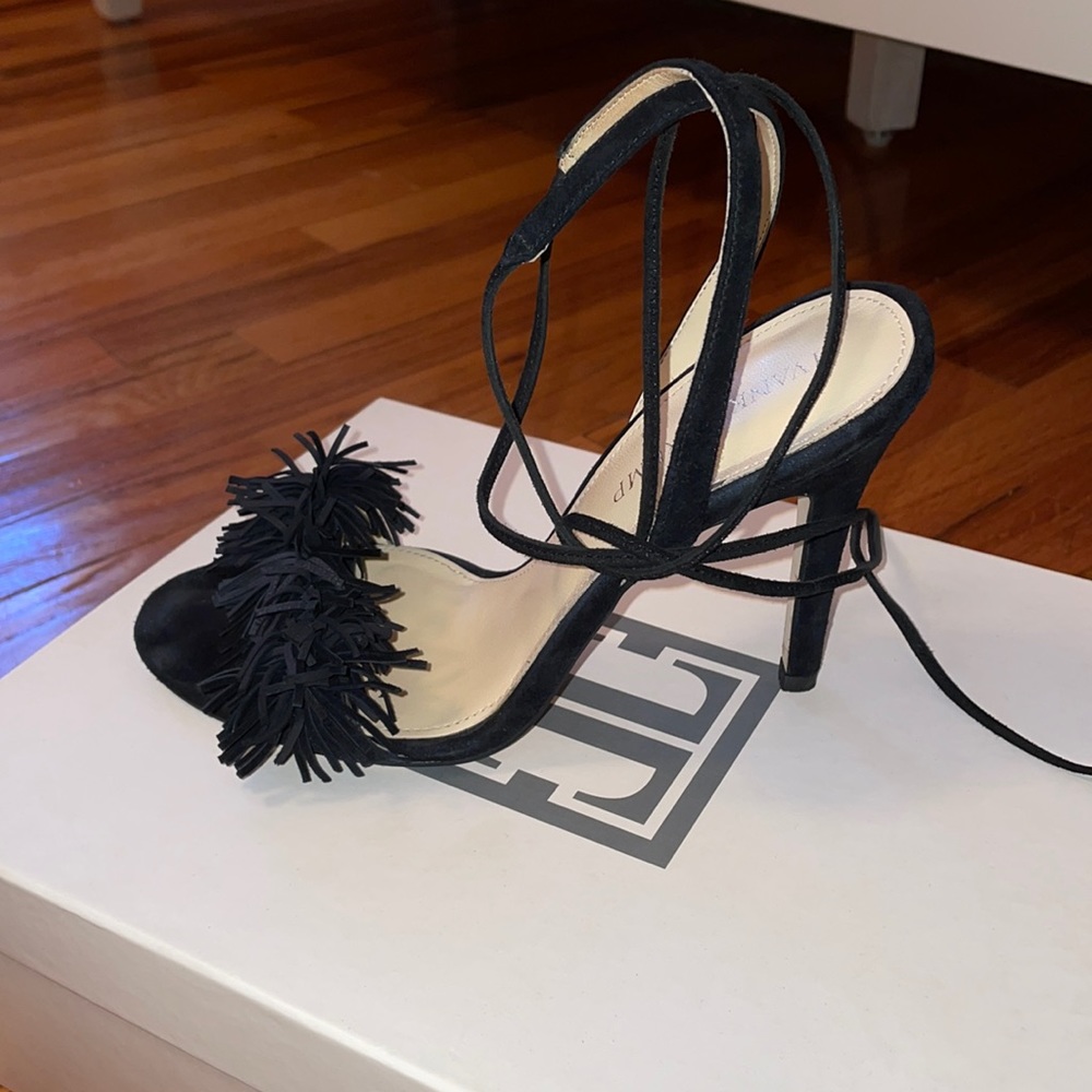 Ivanka Trump Black high heels! 7.5! Only worn twice. Box included.